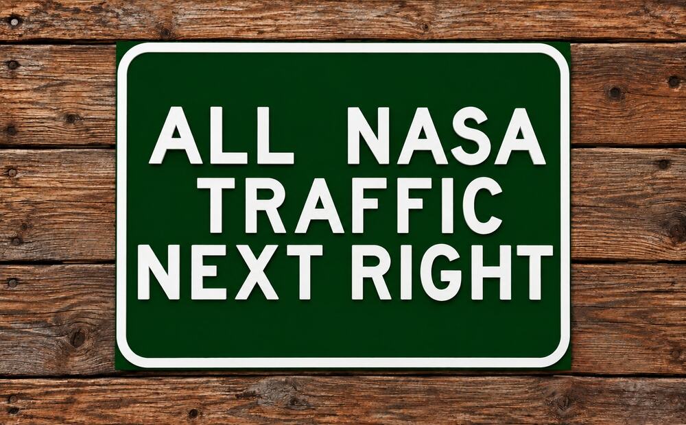 All NASA Traffic Next Right Road Sign Street Traffic Highway Aeronautics Space